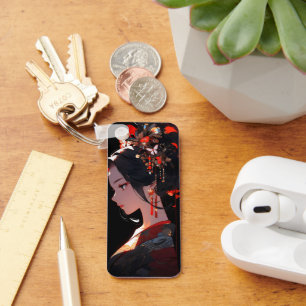 Beautiful Anime Geisha Key Ring