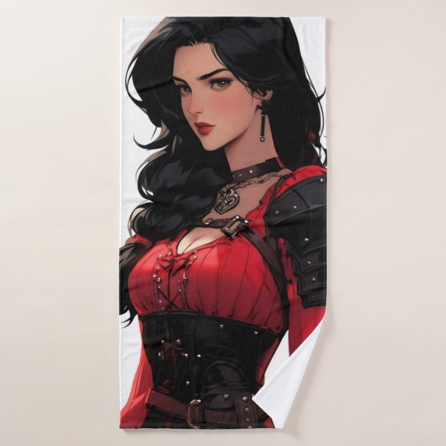 Beautiful Anime Woman Fantasy Bath Towel (Bath Towel)