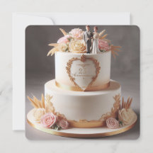 BEAUTIFUL ANNIVERSARY CAKE WITH BRIDE AND GROOM