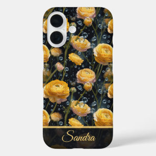 Beautiful Anniversary Keepsake Ranunculus Name iPhone 16 Case