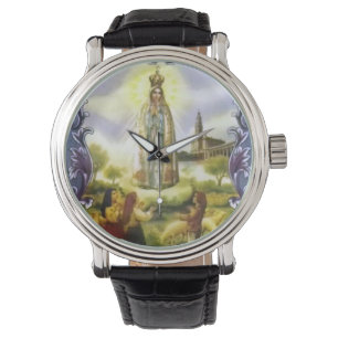 Beautiful Antique image of the apparition Our Lady Watch