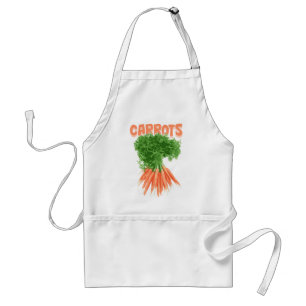 Beautiful apron with carrots style image.