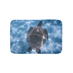 Beautiful Aquatic Turtle Best gift for sea life Bath Mat