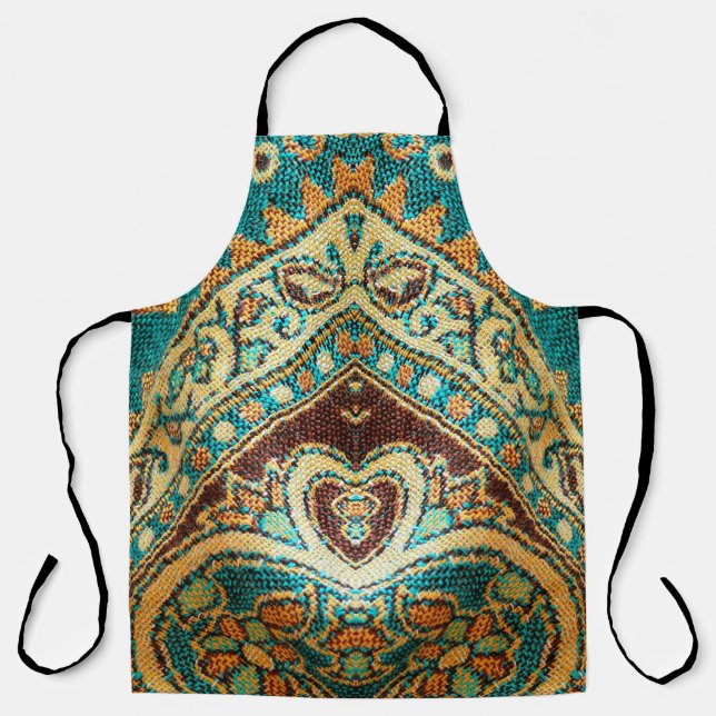Beautiful, arab, arabic, arabian, arabesque fabric apron (Front)