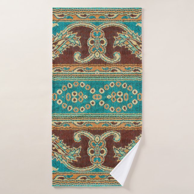 Beautiful, arab, arabic, arabian, arabesque fabric bath towel (Bath Towel)