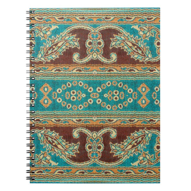 Beautiful, arab, arabic, arabian, arabesque fabric notebook (Front)
