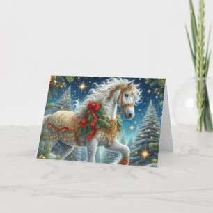 Beautiful Arabian Horse Holiday Card