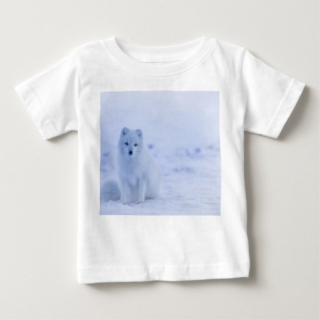 Beautiful Arctic Fox Baby T-Shirt (Front)