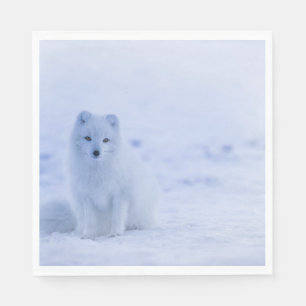 Beautiful Arctic Fox Napkin
