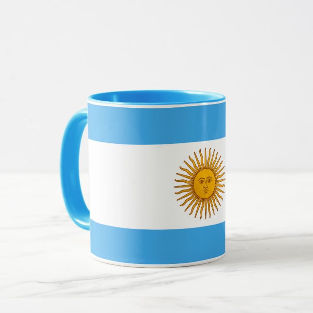 Beautiful Argentina Flag Mug (Front Left)