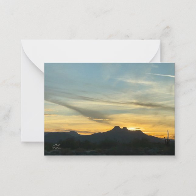 Beautiful Arizona Sunset Card (Front)