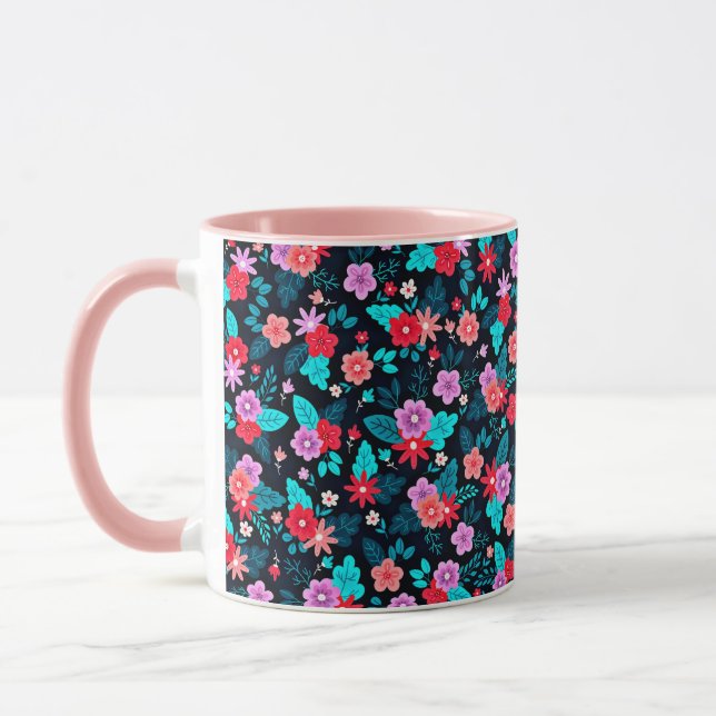 Beautiful Arrangement Ditsy Floral Pattern-56576 Mug (Left)