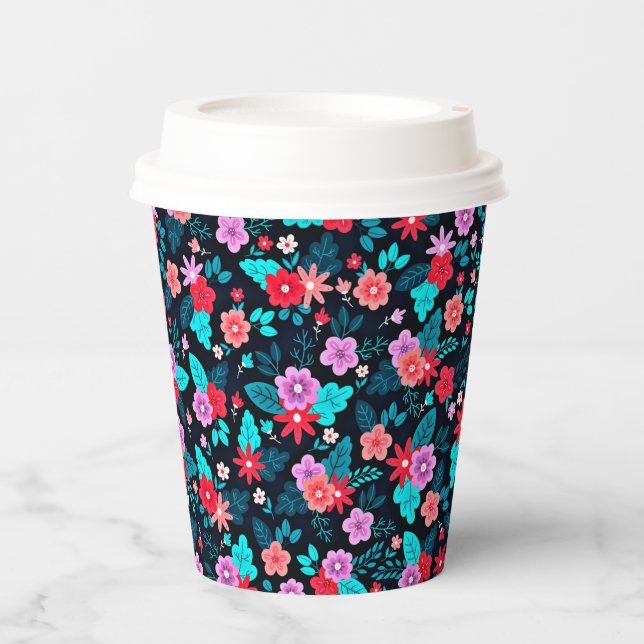 Beautiful Arrangement Ditsy Floral Pattern-56576 Paper Cups (Front)