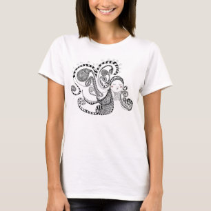 Beautiful Art Design Girl Hipster T-Shirt