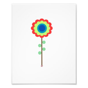 Beautiful Art Flower Photo Print
