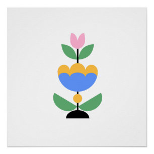 Beautiful Art Flower Poster