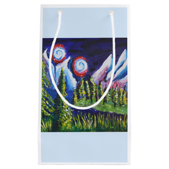 Beautiful art landscape small gift bag (Front)