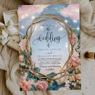 Beautiful Art Nouveau Themed Wedding Invitation