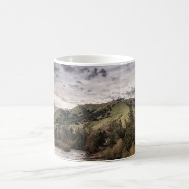Beautiful Art of American River Coffee Mug (Center)