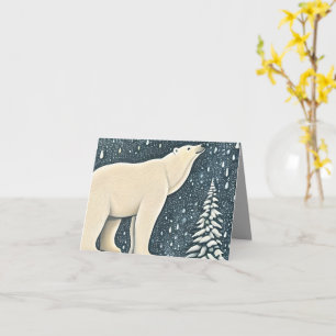 Beautiful Artic Polar Bear Card