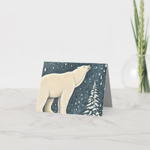 Beautiful Artic Polar Bear Card