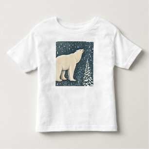 Beautiful Artic Polar Bear Toddler T-Shirt