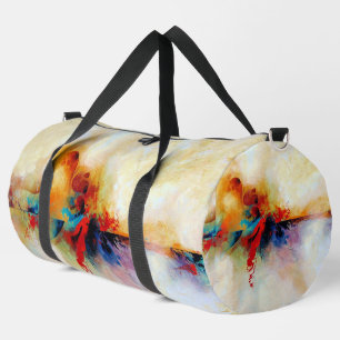 Beautiful Artistic Abstract Asian Painting Duffle Bag
