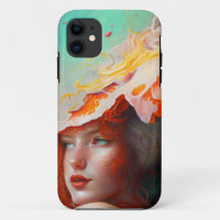 Beautiful Artistic Abstract Red Haired Ginger Girl