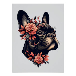 Beautiful artistic Frenchie Poster
