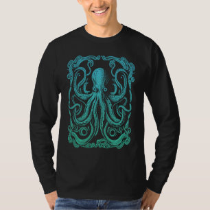 Beautiful Artistic Octopus Squid Sea Creature Grap T-Shirt