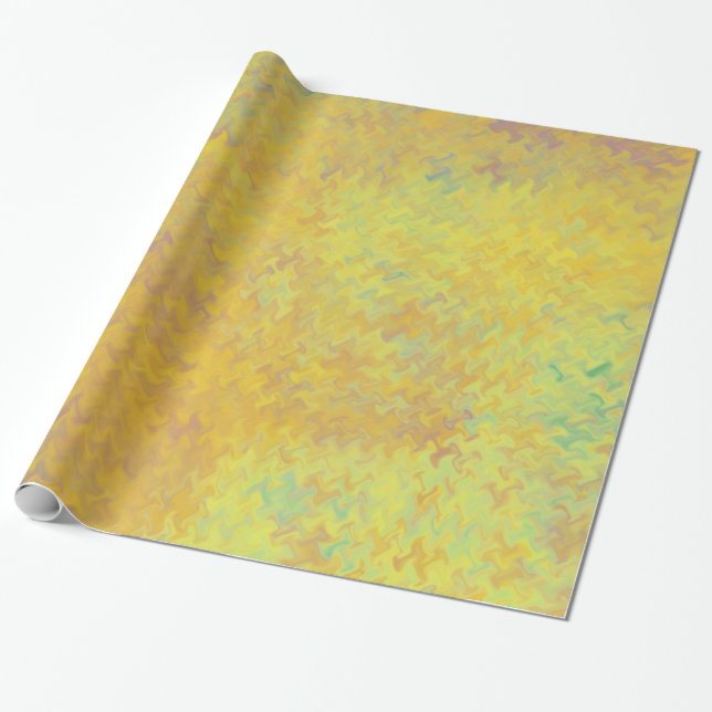 Beautiful Artsy Golden Marbled Paper Look (Unrolled)