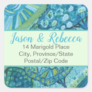 Beautiful Artsy Trees Address Label (20)