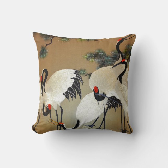 Beautiful Asian Art Cushion (Front)