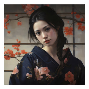 Beautiful Asian Girl Photo Print