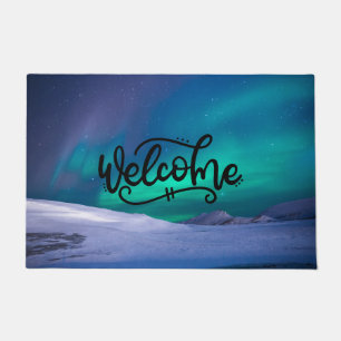 Beautiful Aurora   Welcome Doormat