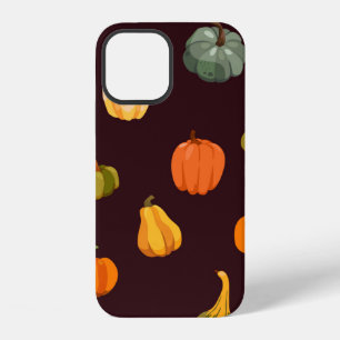Beautiful autumn background with colourful pumpkin iPhone 12 case