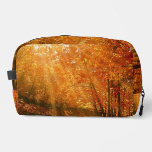 Beautiful autumn dopp kit