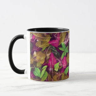 Beautiful Autumn Fall Leaves Pattern Mug