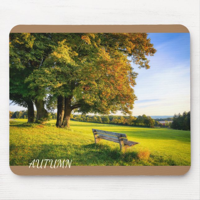 Beautiful Autumn Landscape Mouse Pad (Front)