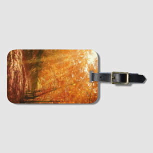 Beautiful autumn luggage tag