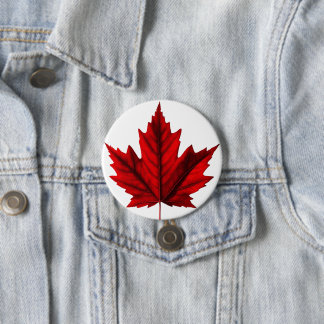 Beautiful Autumn Maple Leaf 7.5 Cm Round Badge
