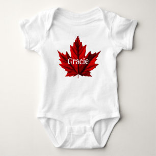 Beautiful Autumn Maple Leaf Baby Bodysuit