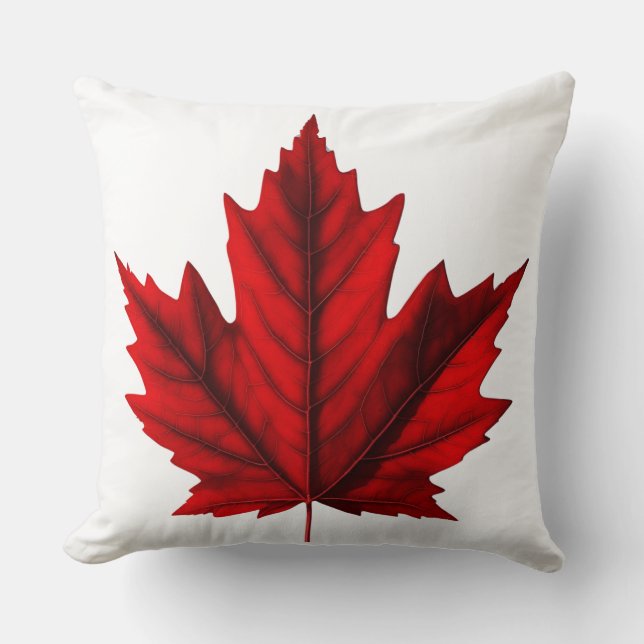 Beautiful Autumn Maple Leaf Cushion (Front)
