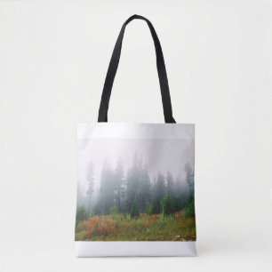 Beautiful Autumn Morning Forrest Photo Tote Bag