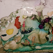 Beautiful Autumn Painted Thankful paper plates