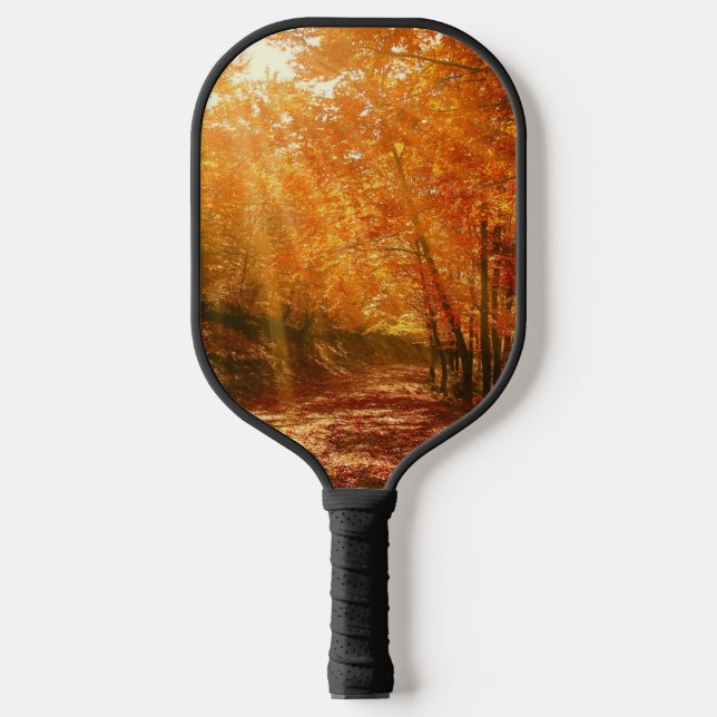 Beautiful autumn pickleball paddle (Front)