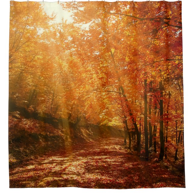 Beautiful autumn shower curtain (Front)