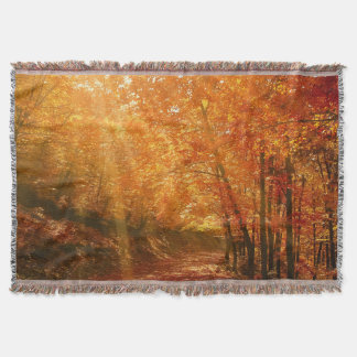 Beautiful autumn throw blanket