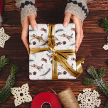 Beautiful Autumn Winter Woodland Animal  Wrapping Paper Sheet<br><div class="desc">Wrap your gifts not only with love this year,  but with this beautiful botanical and wildlife wrapping paper. Featuring smokey backgrounds with autumn/winter foliage and the cutest watercolor woodland animals. Perfect for Christmas but also birthdays and other special events too!</div>
