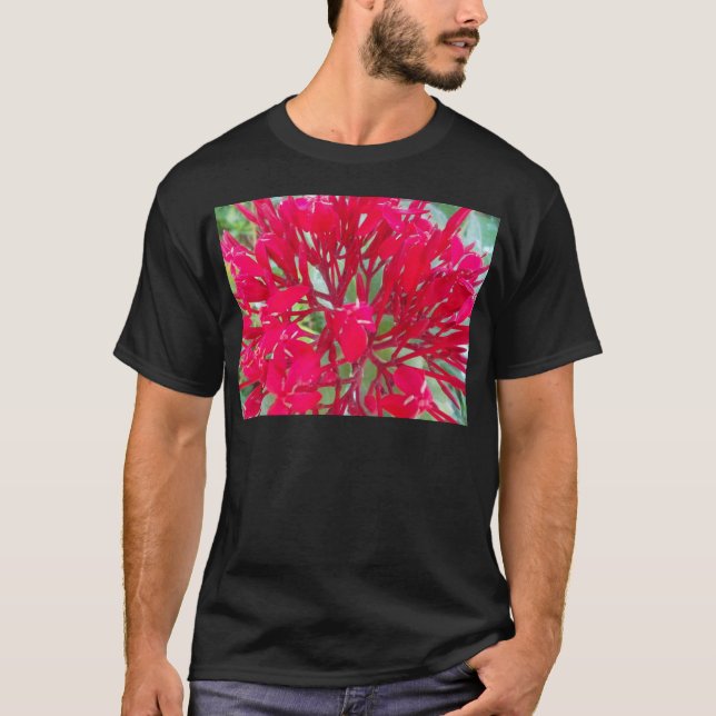 Beautiful Awesome Red flowers T-Shirt (Front)